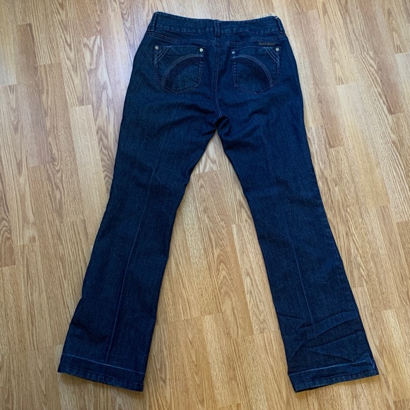 DKNY Boot Cut Dark Blue Denim Jeans - Picture 2 of 8